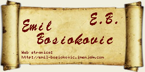 Emil Bosioković vizit kartica